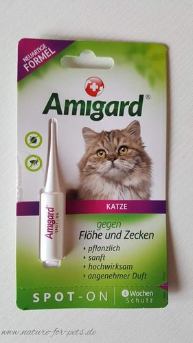 Amigard Spot-on gegen Flöhe &amp; Zecken , Katze 1,5 ml