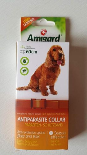 Amigard Parasiten-Schutzband gegen Zecken & Flöhe für Hunde