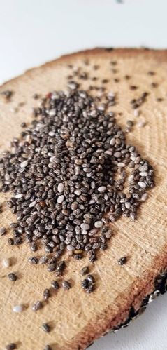Chia-Samen ganz, schwarz- weiß                          250g/Packung